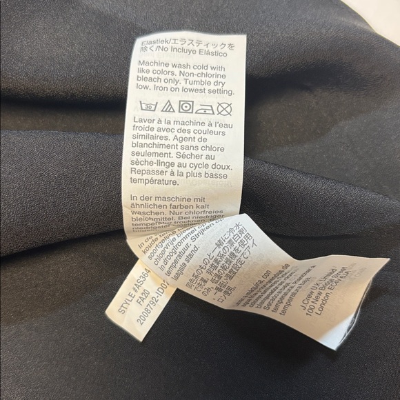 J. Crew Factory Smocked-Neck Long Sleeve Top in Oncilla Cat Print Size L - Picture 12 of 14